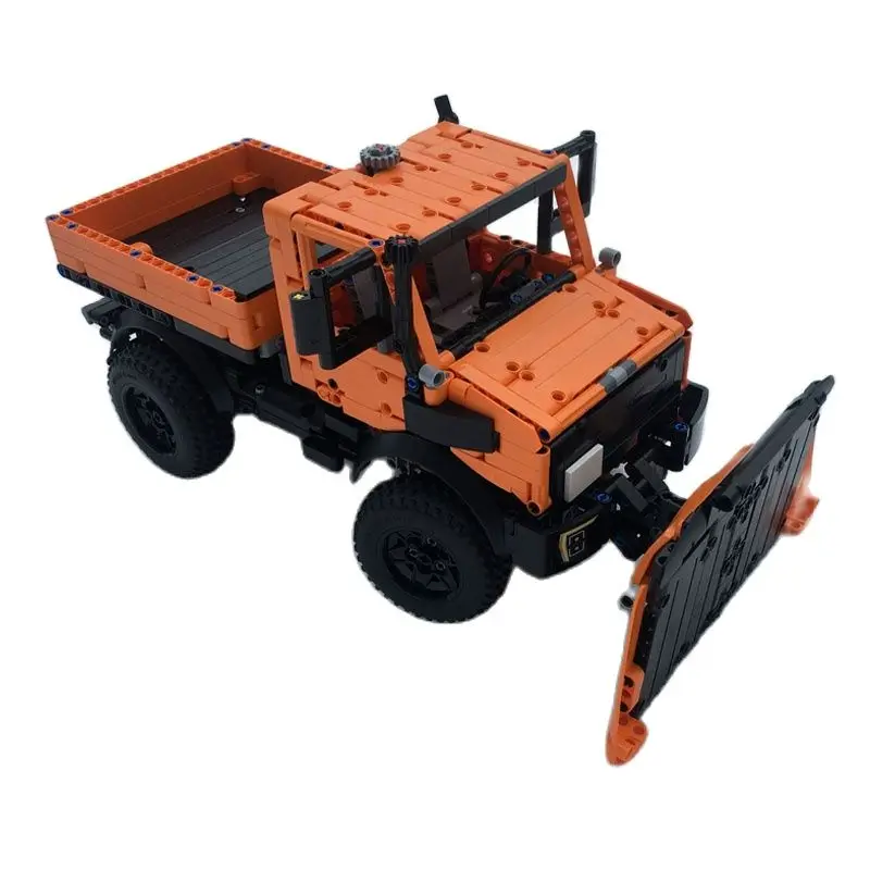 NEW Technical 1264PCS MOC Building Blocks Truck Model Unimog U1400 Snowplow Cars MOD 42126 F-150 DIY Bricks Toys Assemble Gifts