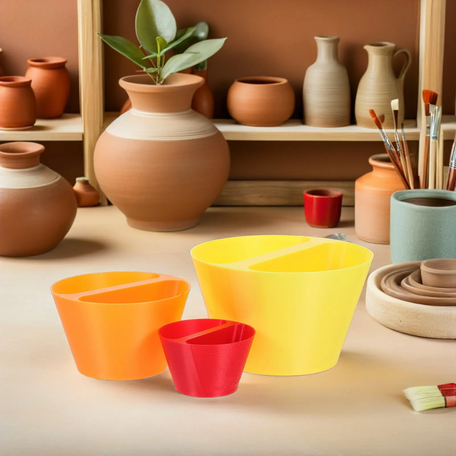 

3 Pcs 3d Printed Pottery Tool Ceramic Edge Cone Clay Shaping Shaper Finishing Tools Beveling Rim