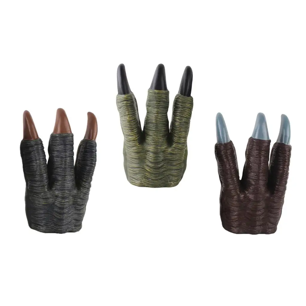 Monster dinosaurus draak duivel kostuum handen marionet klauwen handschoenen