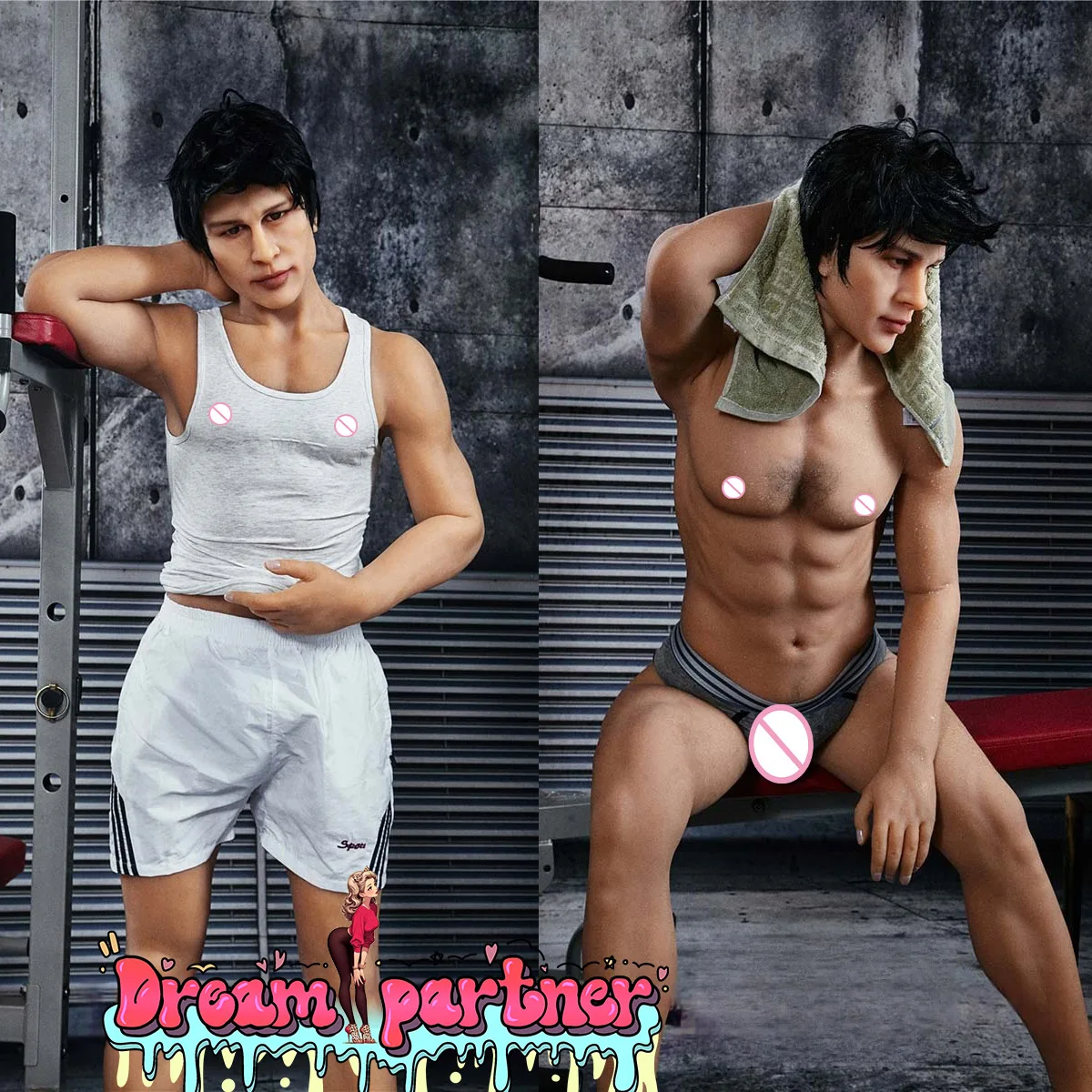 18+ Adult Male TPE Silicone Solid Full Size Realistic Gay Big Penis Sex Doll Female Masturbation Penis