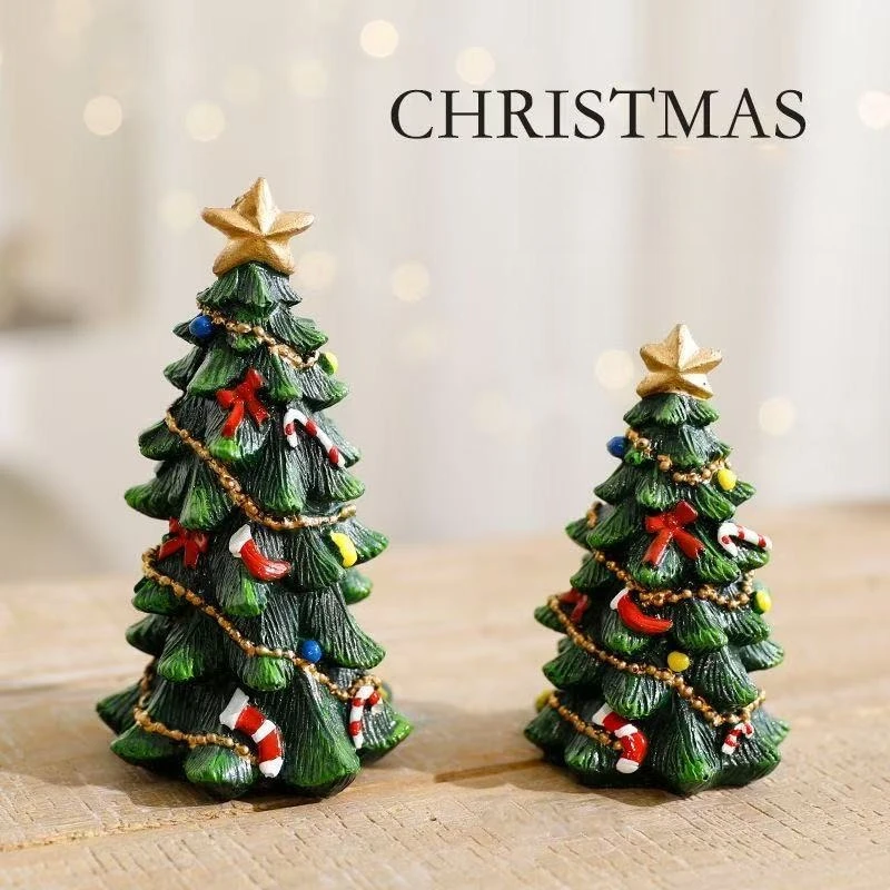 크리스마스 트리 크리스마스 미니 레진 크리스마스 선물 세트