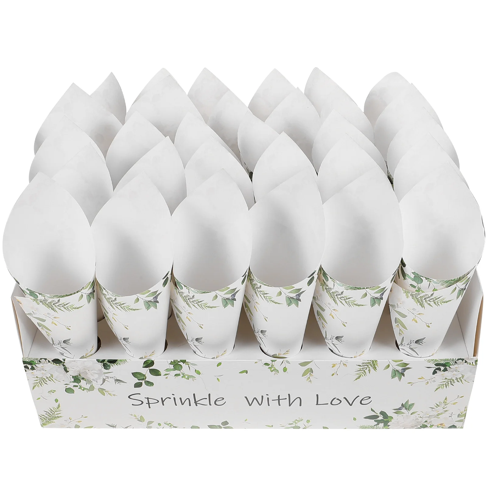 

30 Hole Brown Paper Cones Confetti Craft Petal Wedding Party Supplies C y Small Bouquet Flowers Storage Holder