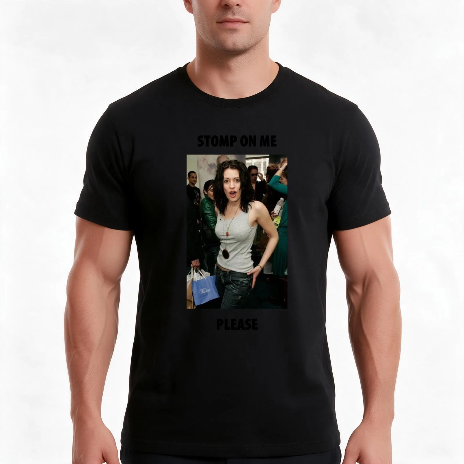 stomp on me paget brewster T-Shirt, Summer Casual Cotton Tee, Oversized Streetwear Tops, Vintage Graphic Print, Unisex Men Women