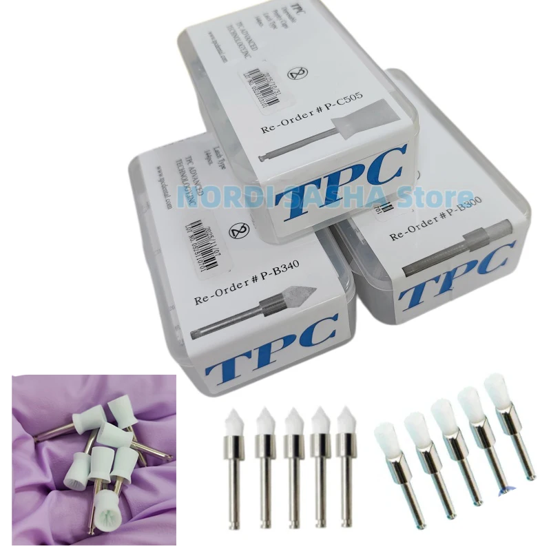 

144 шт./упак. Одноразовые полировочные щетки TPC для стоматологии, тип Latch, с нейлоновой плоской насадкой