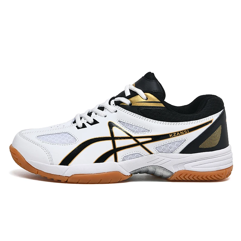 Summer Genuine Badminton Shoes Men's Anti slip Durable Cow Rib Sole Shock Absorbing Professional Volleyball Shoes Women's Sports