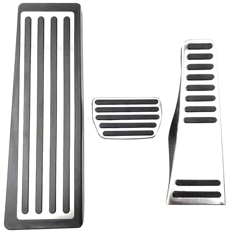 Steel Foot Rest Dead Brake Gas Pedal Pad Cover Set For Volvo S60  S90 V90