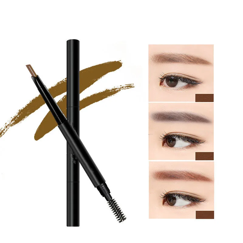 2022 NEW 5 Color Eyebrow Pencil Natural Waterproof Rotating Automatic Eyeliner Eye Brow Pencil with Brush Beauty Cosmetic Tool