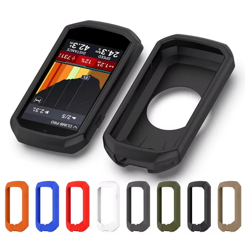 

For Garmin Edge1050 Half Cover Protective Case Anti-fall Dustproof Waterproof GPS Code Table Silicone Protective Cover