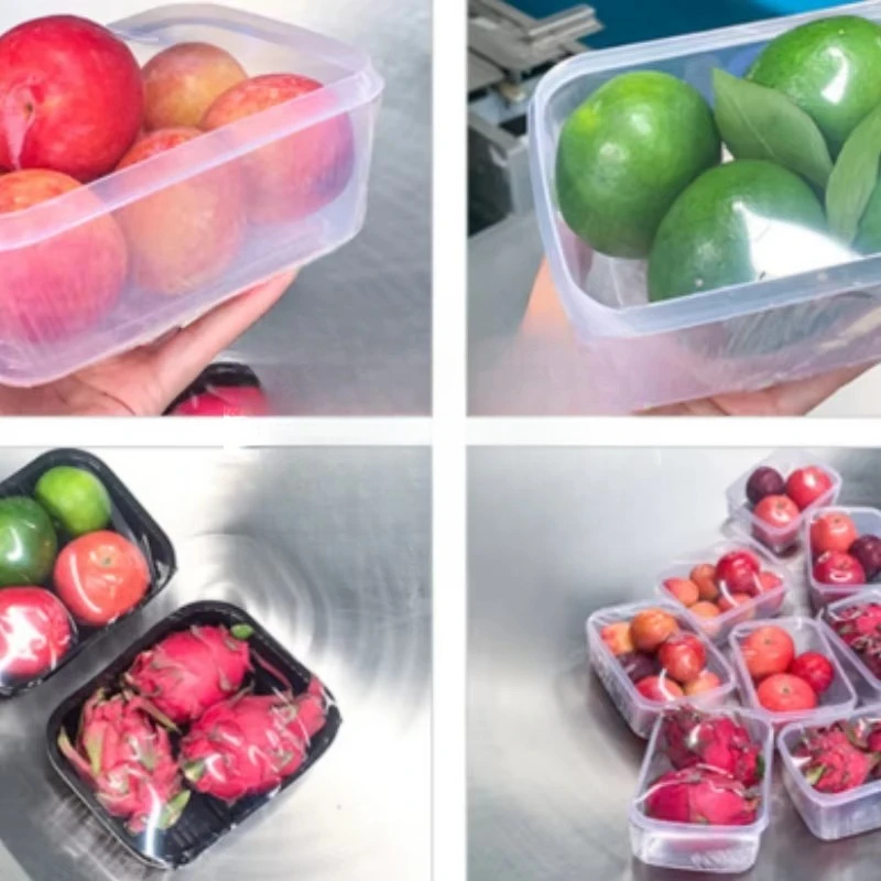 Plastic heat shrink packaging food shell vacuum packaging packaging machine