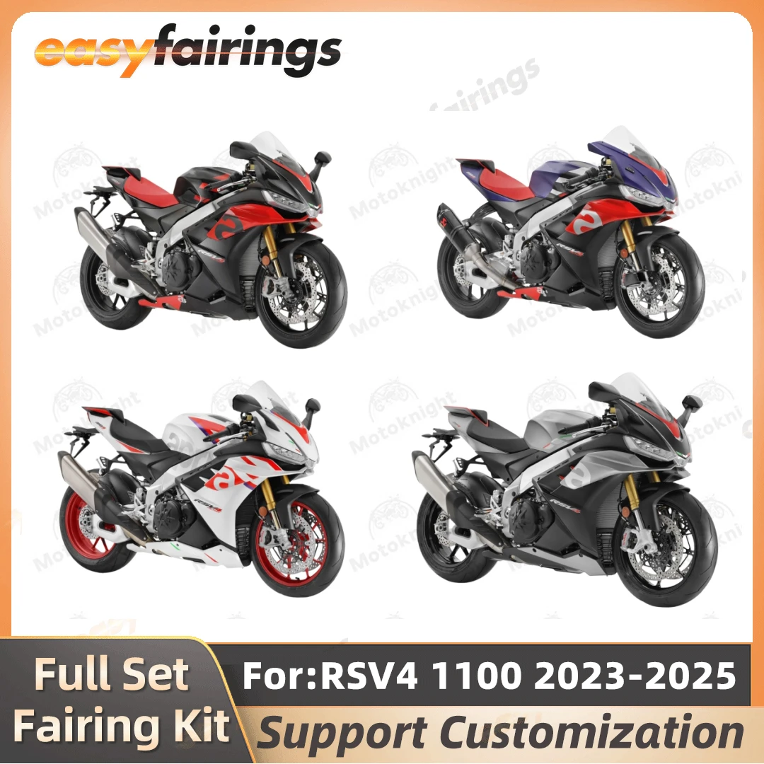 

Fit For Aprilia RSV4 1100 2023 2024 2025 Fairing Kit New ABS Injection Mold Full Set Motorcycle Fairings Painted Bodywork