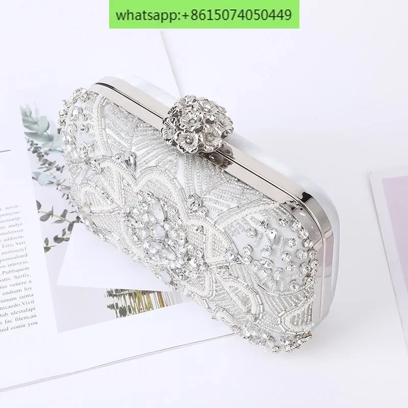 

Ladies dinner bag European and American style diamond banquet bag evening dress evening dress bag in hand