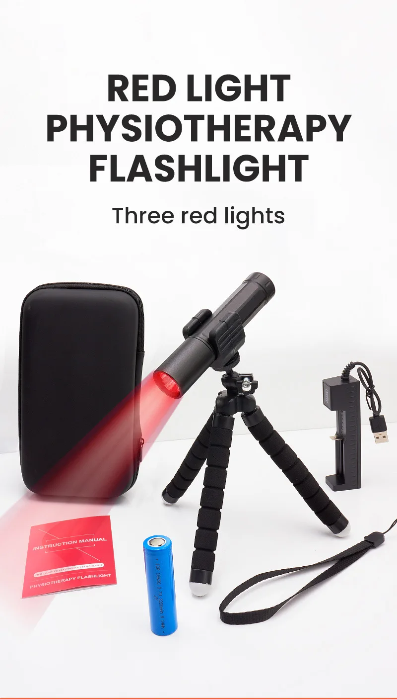3-Core wavelength deep infrared light Amazon 13 years handheld red light flashlight