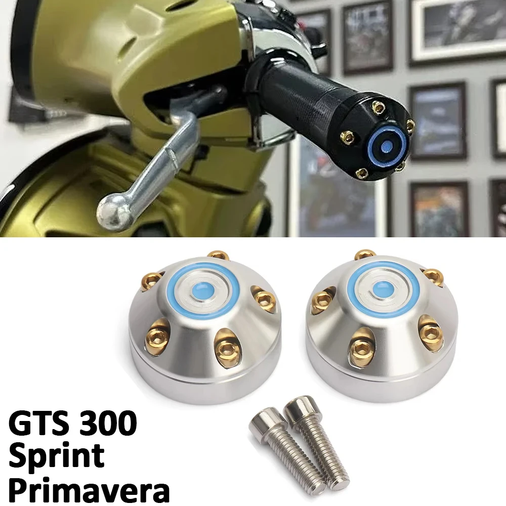 

For Vespa GTS GTS300 Sprint Primavera 150 New Motorcycle Handle Bar Ends Plug Grips Handlebar Plug Caps Slider