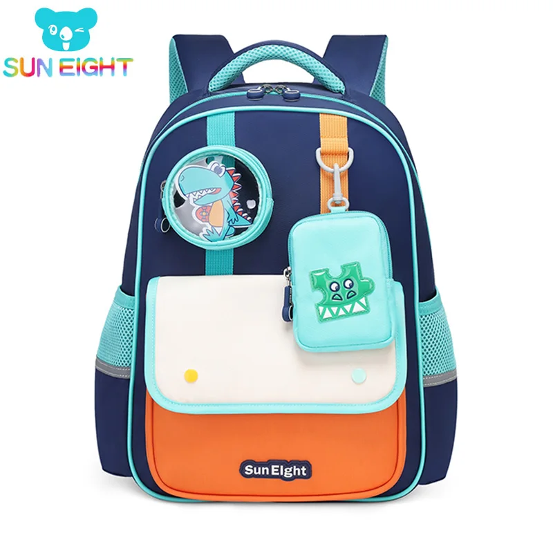 

SUN EIGHT First Class Primary School Bags Cartoon Girl/boy Shoulder Bag Backpack Nylon