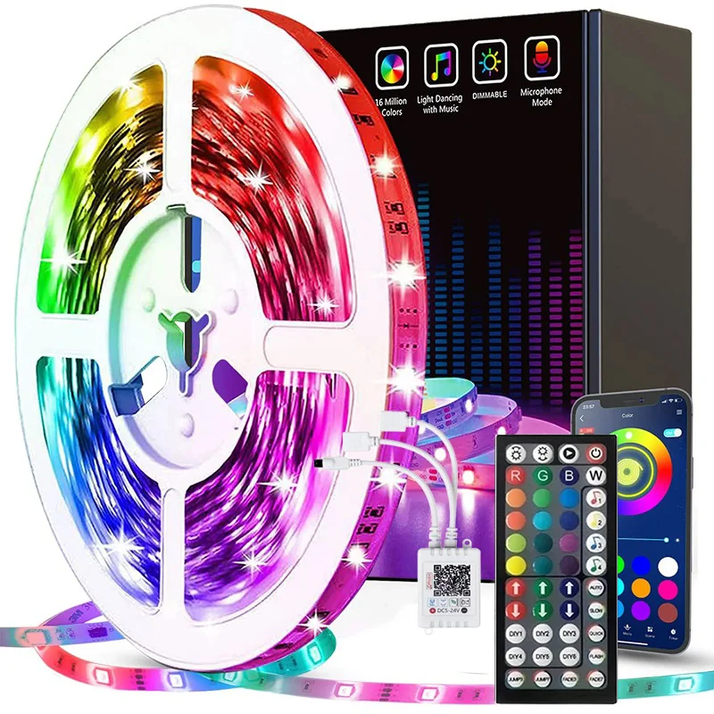 

Светодиодная RGB-лента 5050 с Wi-Fi, 24 В, Bluetooth