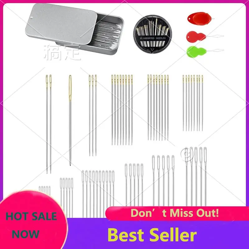 

ABNL 70 PCS Hand Sewing Needles Set, Quilting Needles Embroidery Needles & Large Eye Needles For Hand Sewing
