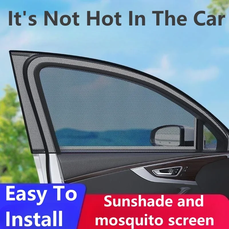 Car Window Screen Door Cover UV Protection Sunshade Visor Shield Car Front & Rear Sun Window Shades Car Camping Accessories