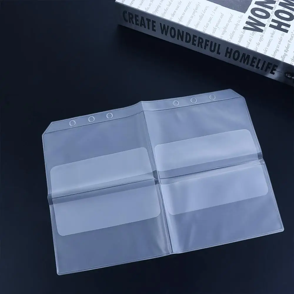 Stickers Storage Card Organizer Diary Ticket Storage Binder Folders Document Filing Bags PVC Notebook Pouch Bags Binder Pockets