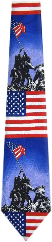เนคไทธงชาติอเมริกันสำหรับบุรุษ เนคไทพิมพ์ลายอย่างเป็นทางการสำหรับงานแต่งงาน เทศกาล งานเลี้ยงวันเกิดรายวัน งานธุรกิจ