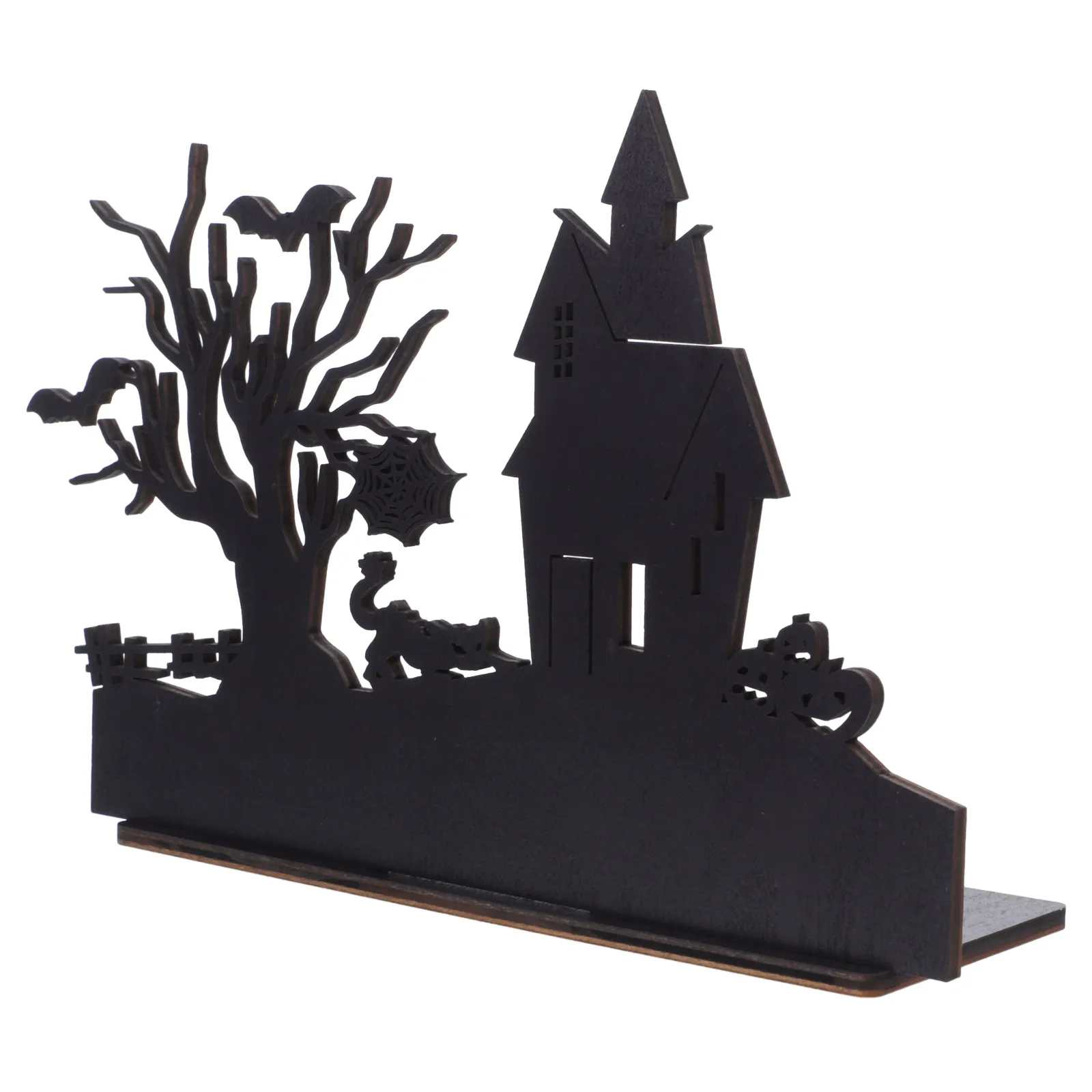 

Wooden Halloween Table Sign Centerpiece for Party Indoor Decoration Festive Halloween Table Decor
