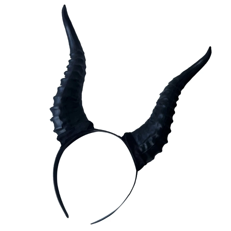 Unique Devil Horns Headpiece Party Headwear Hairpieces Hair Accessories for Masquerade Party and Role Playing Event