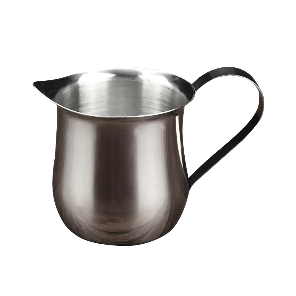 

1pc Stainless Steel Milk Frothing Pitcher Jug Container Small Silver Can Coffee Cup Perfect Cafe Home Kitchen Bar Accessories