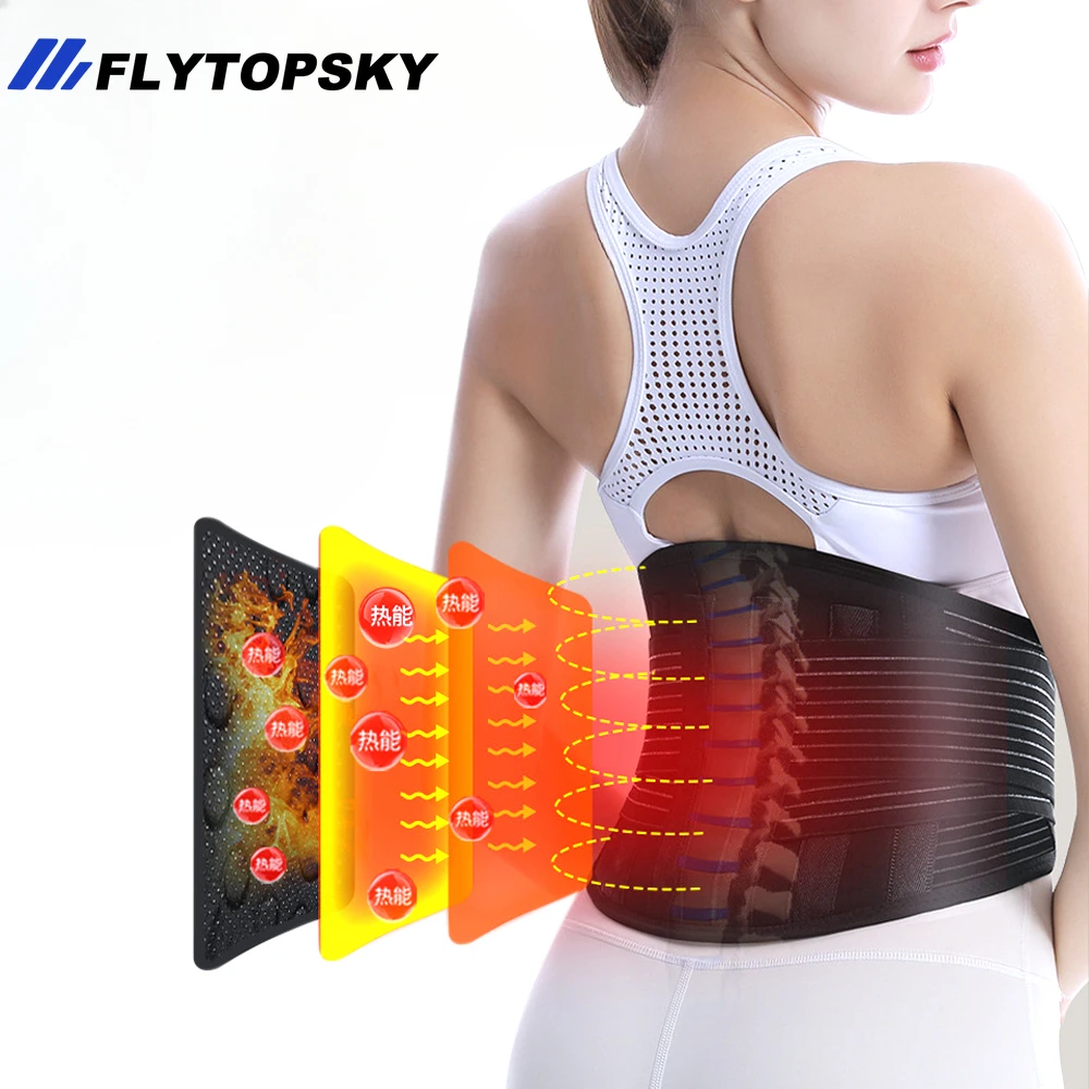 1PCS Self-heating Lumbar Pain Relief Magnet Belt Acupressure Kidney Care Belt,Thermal Magnetic Lower Back Support for Sciatica