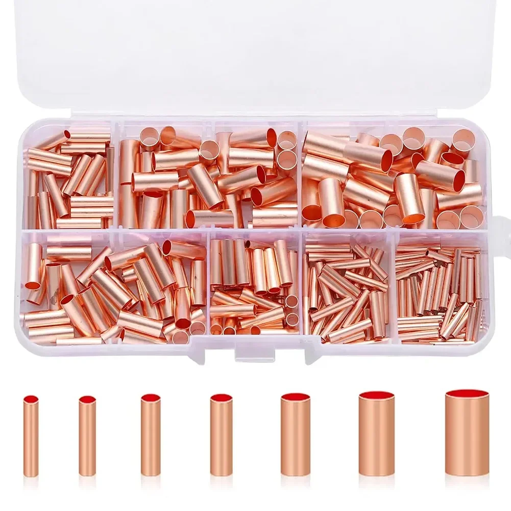 

Electrical Butt Terminals 1.5mm L 12mm Wire Ferrules Kit 250pcs Set 7 Sizes Available Anti-aging Material Electrical Connection