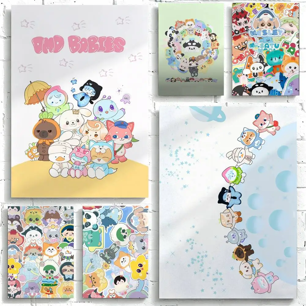 Anime M-Mascot G-GMMTV Poster High Quality Dorm Living Room Aesthetic Wall Decoration Painting Stickers Gift