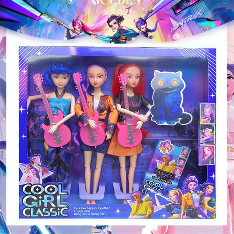 

Охотники на демонов, живая фигурка Kpop, игрушка Руми Мира Зои Мира, тематическая песня красочных огней, подарки на день рождения для девочек