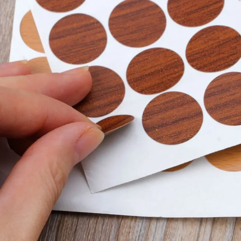 60Pcs 20mm mobili in legno adesivi autoadesivi per tappi a vite per mobili