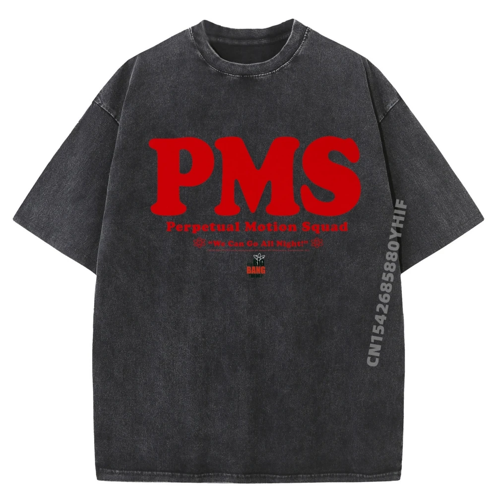 

Pms Physics Mens Designer Clothes Couples Streetwear Washed T-Shirt Men Cotton Fashion Casual Breathable Tee