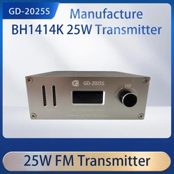 88Mhz-108Mhz GD-2025S 25W FM Transmitter FM PLL Transmitter Stereo FM Broadcasting Continuous Output Transmitter Radio Station