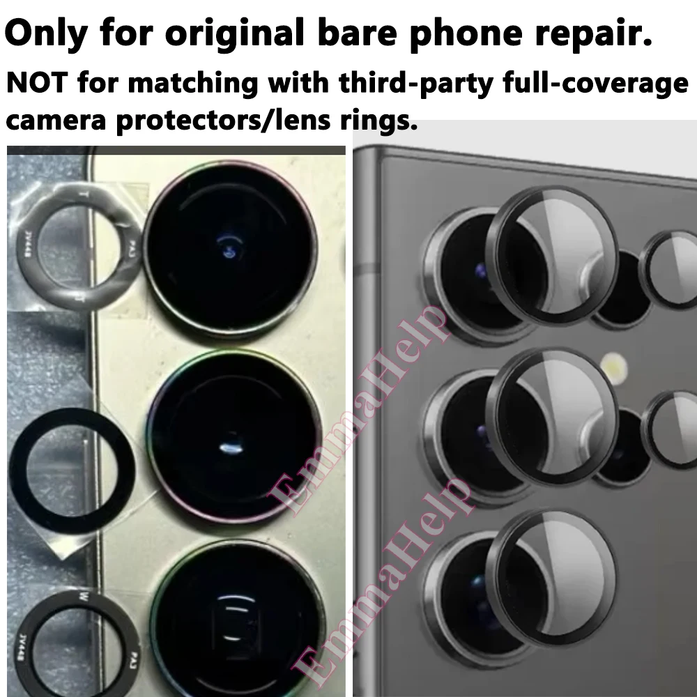 Camera Lens Glass for Samsung Galaxy S26 S25 S24 S23 Ultra Plus Rear Back Camera Glass Replacement Repair Parts with Adhesive image 2