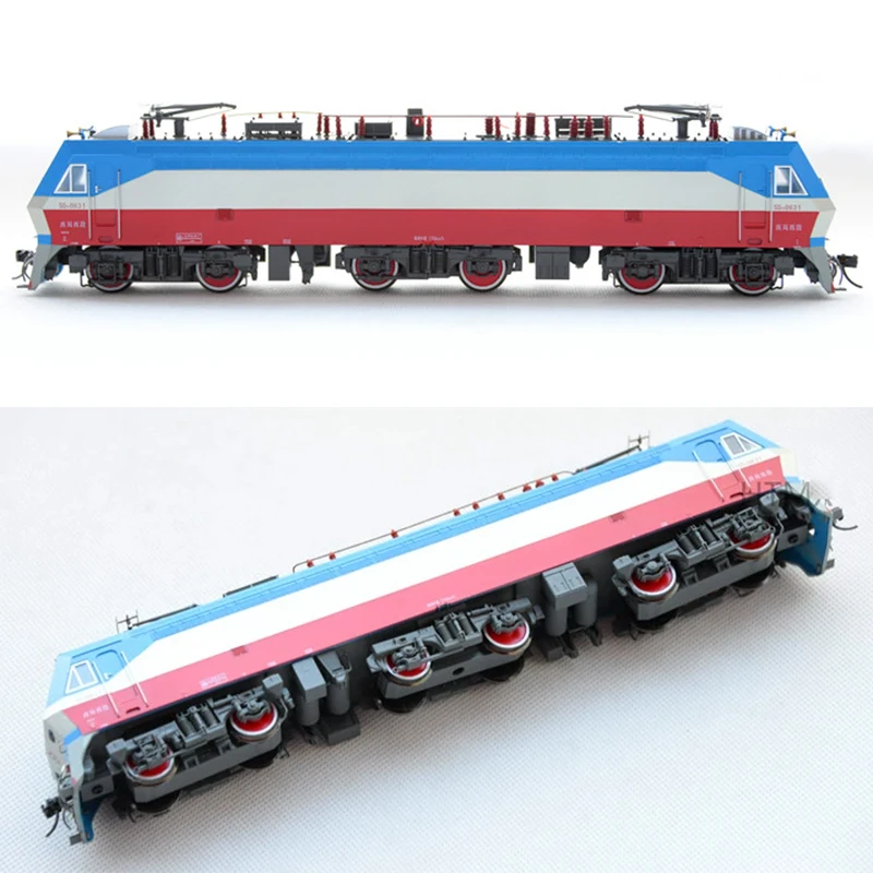 HO 1/87 Train Model Shaoshan 7D SS7D 0631 Electric Locomotive Model King Kong Rail Car Toy