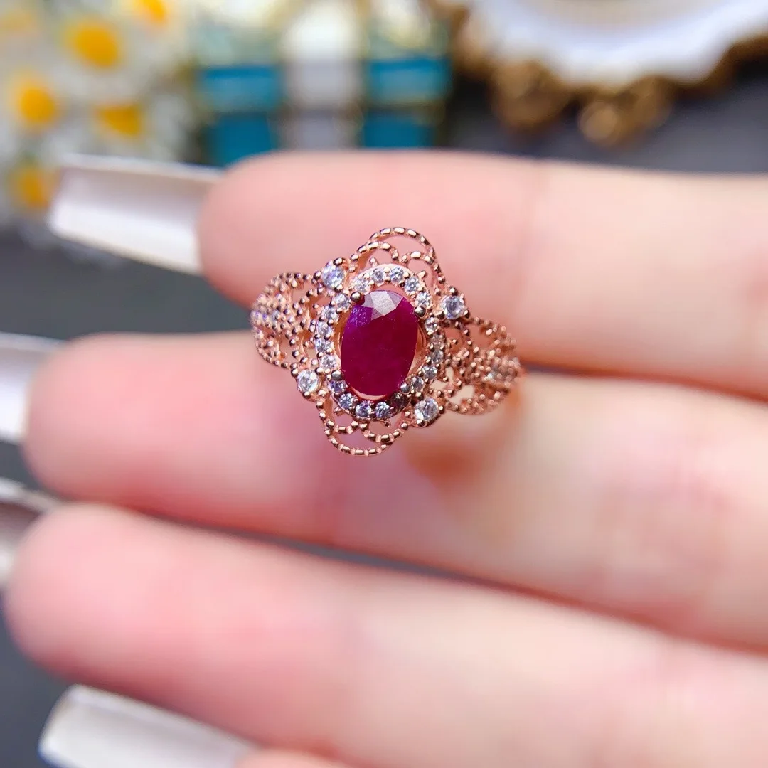 

Radiant Ruby Ring S925 Silver Elegant Ladies Jewelry Luxurious Fashion Gift Masterfully Designed By Expert Jewelers