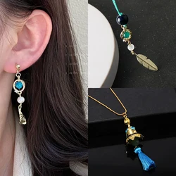 Impact Wanderer Earrings Cosplay Scaramouche Tullaytullah's Remembrance Halloween Party Props Cell Phone Chain Pendants
