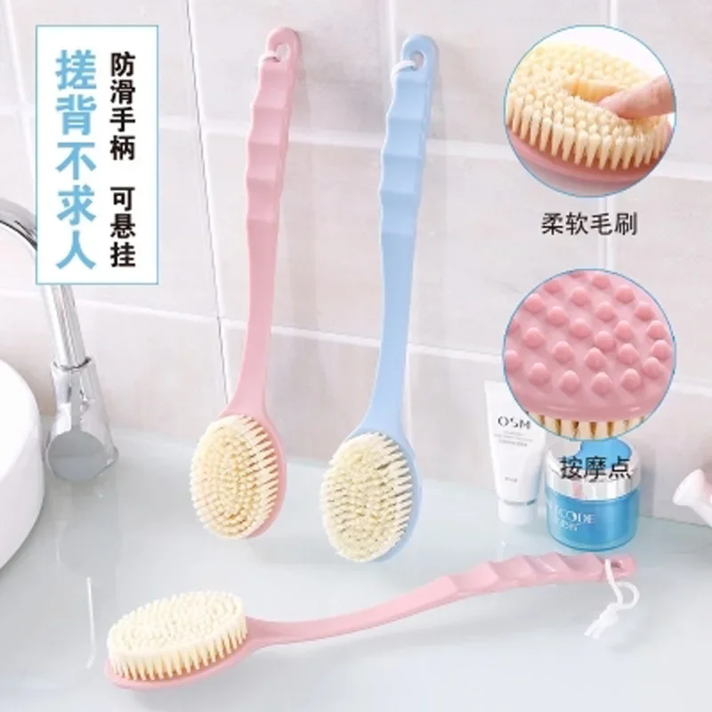 Bath Brush Massage Long Handle Wash Shower Body Washcloth Scrubber Body Scrub Gadget Bathroom Accessories Bath Back Scrubber