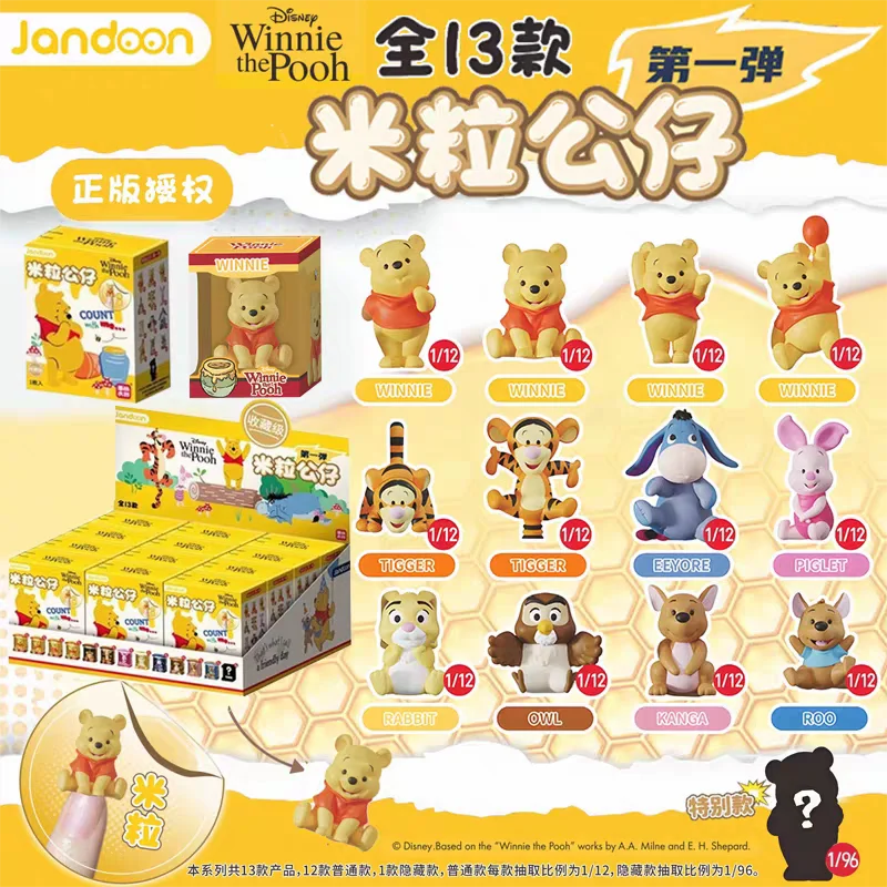 

Оригинальная коллекционная мини-фигурка Jandoon: Винни-Пух, Тигр, Пигл-Трэйн, Ии-Йор (серия Blind Box)