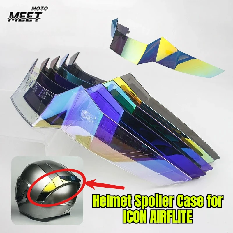 

Задний спойлер для шлема ICON Airflite Ghost, аксессуары для шлема, модифицированный задний спойлер для мотоциклетного шлема.