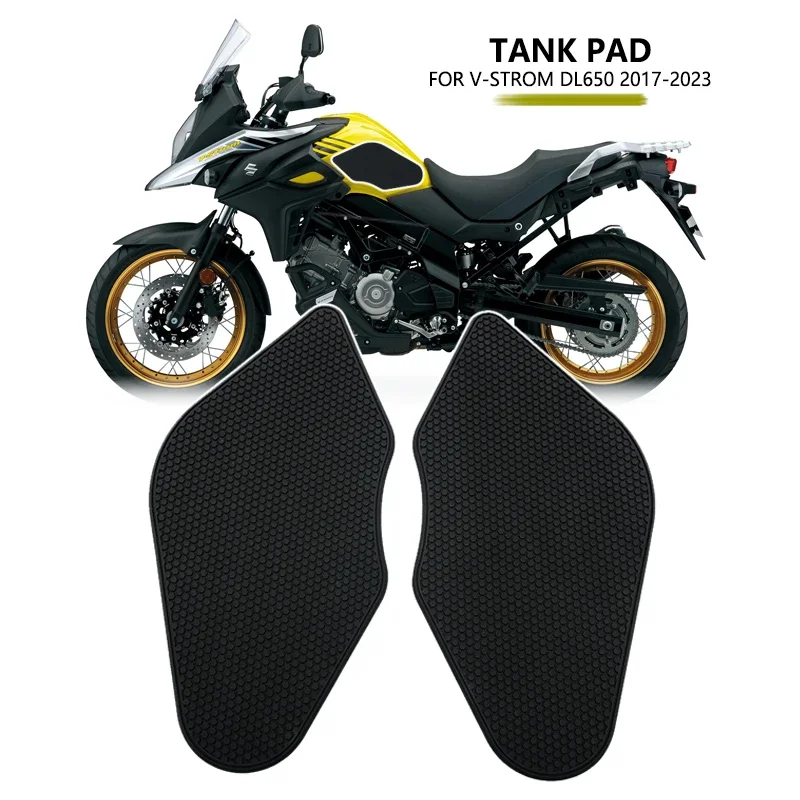 Motorcycle Tank Pad Sticker Anti-Slip Protector Gas Oil Decal Accessories For Suzuki V-STROM DL650 XT 650XT Vstrom 650 2018-2023