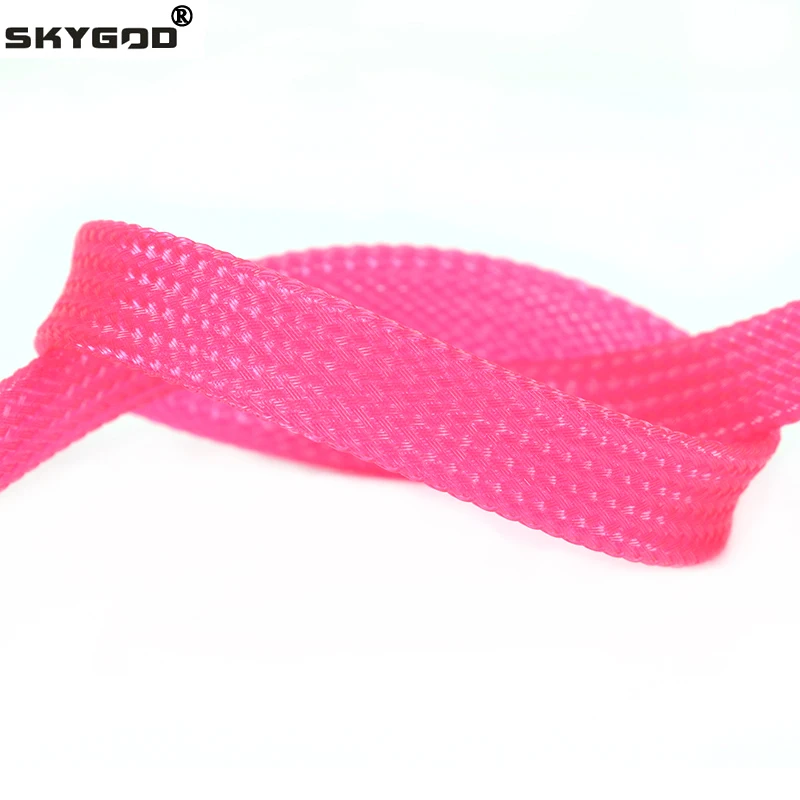 

1~50m PET Braid Sleeve UV Pink 2/4/6/8/10/12/14/16/20/25/30/40mm High Density Protect Snake Skin Wrap Sheath For Electric Cables