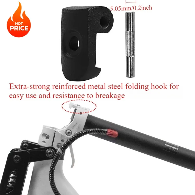 

Ремонтный складной крючок для электрических самокатов Xiaomi M365/Pro/1s (детали из алюминиевого сплава с ЧПУ и металлическими стальными компонентами)