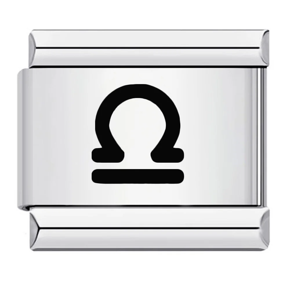 1 Stück elastische Charms, italienischer Link, passend für 9 mm Edelstahl, klassische 12 Konstellationen, Laser-Armreifen, DIY-Schmuckzubehör – Detail 7