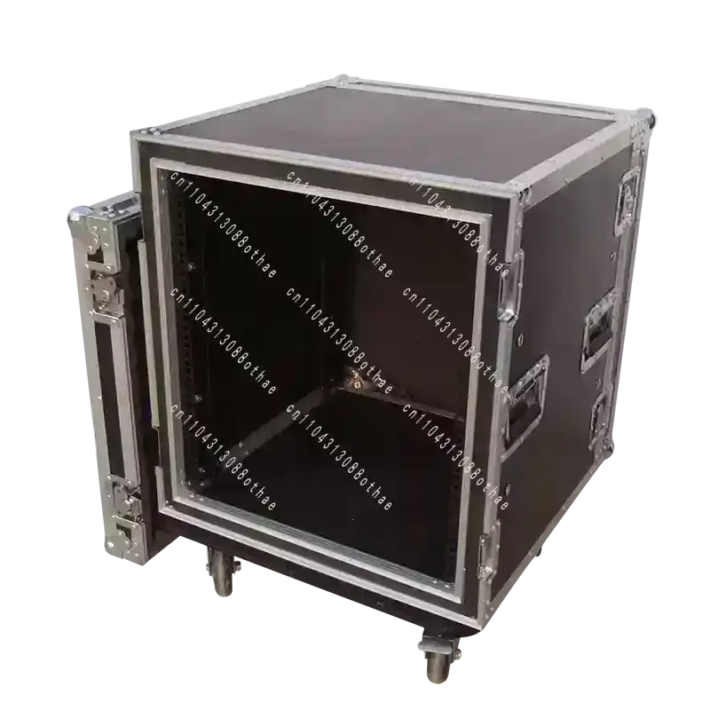 Rack Stage Audio Mixer Amplifier Sound Device Protective Storage Audio Gear Carry Box 12U 16U Double Door Shockproof Flight Case