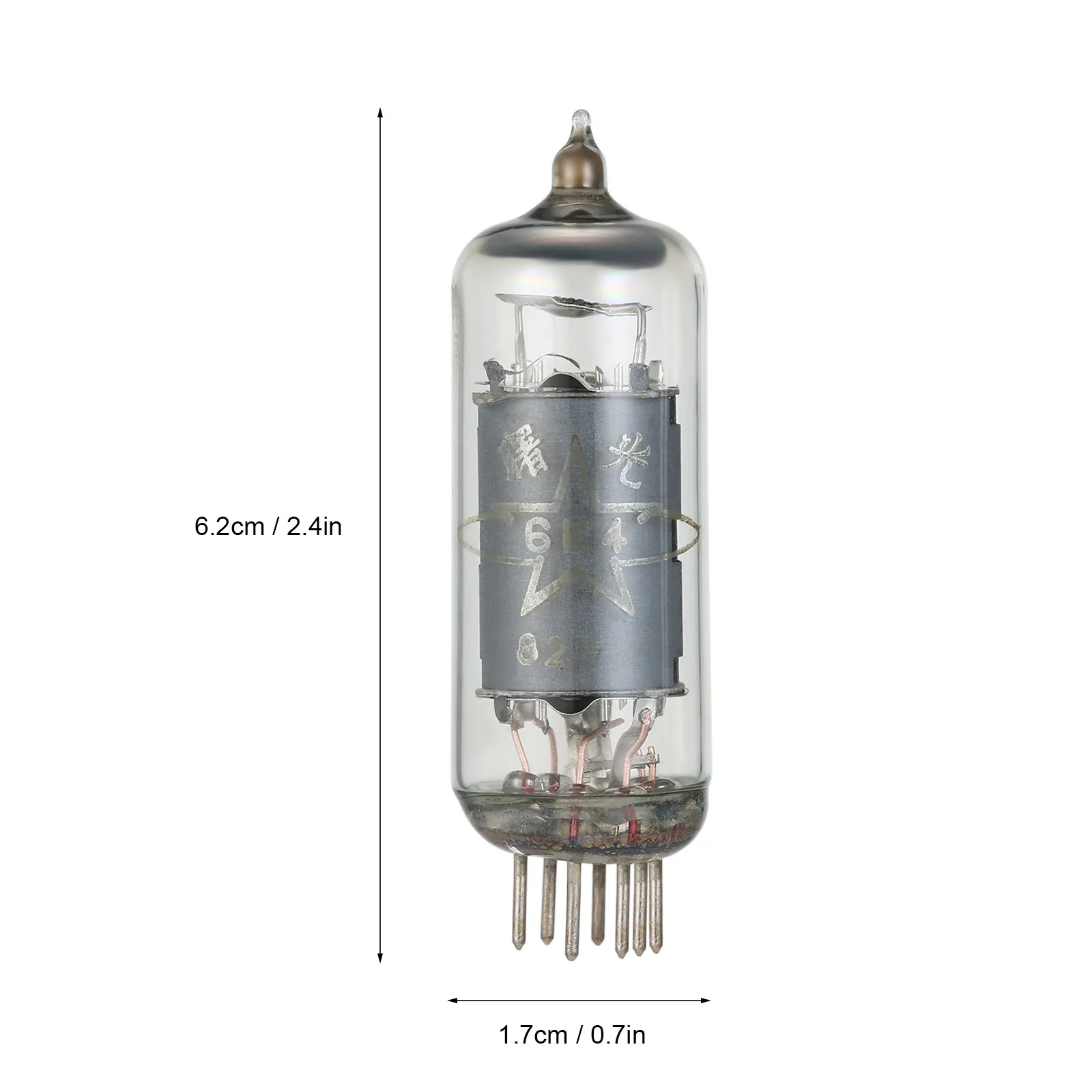 2PCS 6K4 Electronic Tube Valve Vacuum Replacement for 6AK5/6AK5W/6Zh1P/6J1/6J1P/EF95 Pairing ] Amplifier DIY Preamp Vacuum Tube