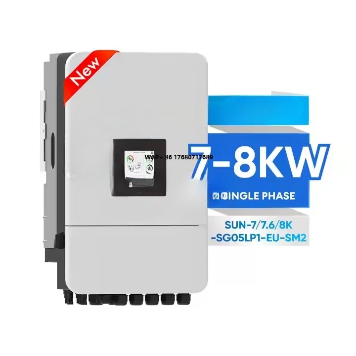 جديد Deye SUN-7/7.6/8K-SG05LP1-EU-SM2 3.6k 5k 6k 7k 7.6k 8k مرحلة واحدة الهجين العاكس
