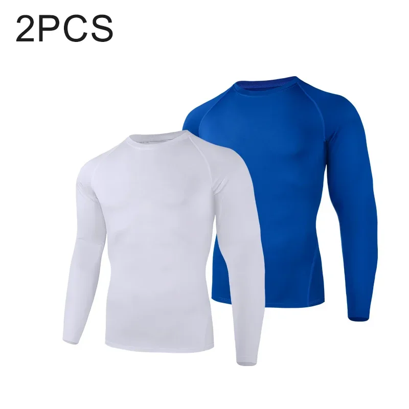 

Men's compression suit large size long-sleeved training suit muscle support large size gym exercise running flexible and elastic