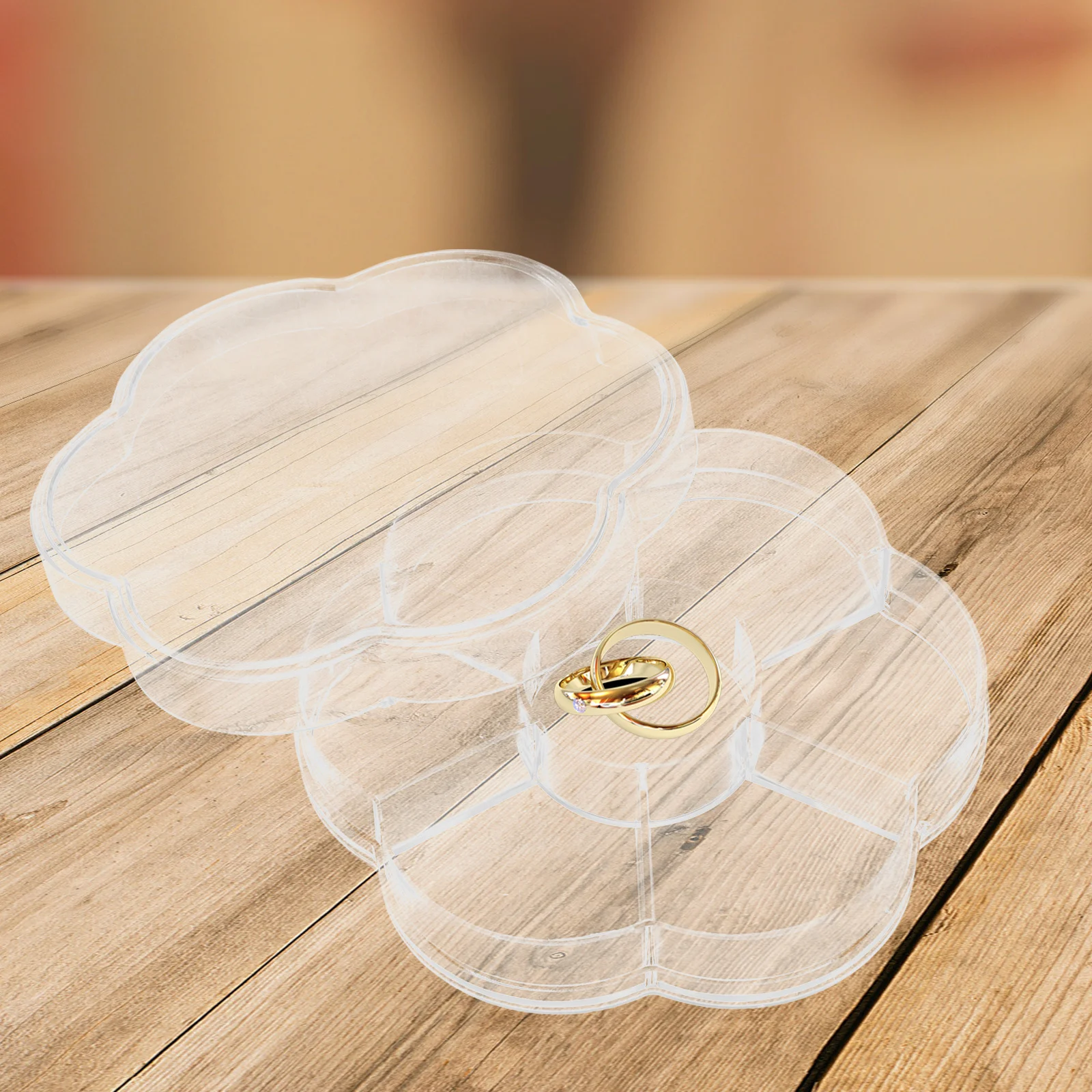 

2 шт. прозрачные коробки для хранения сережек, держатель для ювелирных изделий для колец, ожерелий, бусин, монет, скрепки, контейнер для путешествий, органайзер для стола