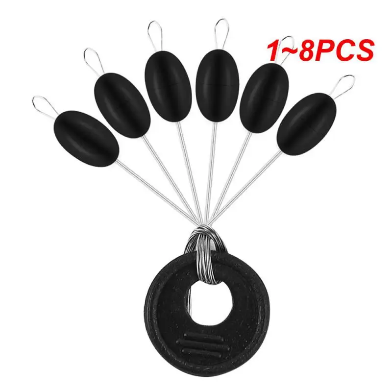 1~8PCS M L Big Line Stop Space Beans Fishing Tackle Sea Carp Fly Fishing Bait Tool Float Catfish Round Float Stopper